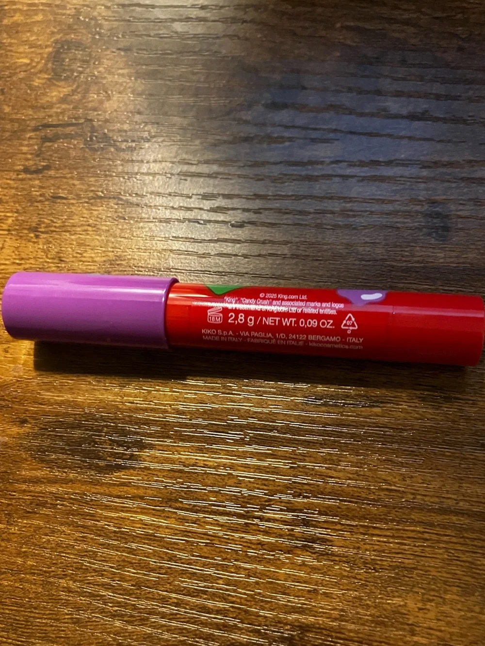 Kiko Milano x Candy Crush™ Luminous Lip  Balm 02 Cherry Charm NWT